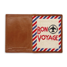 Load image into Gallery viewer, Bon Voyage Needlepoint Passport Case