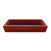 Load image into Gallery viewer, Crossed Clubs Valet Tray (Classic Navy) (Chestnut Wood)