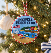 Load image into Gallery viewer, Inkwell Beach Needlepoint Ornament
