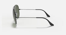 Load image into Gallery viewer, AVIATOR LARGE METAL GUNMETAL w/ G-15 GREEN METAL
