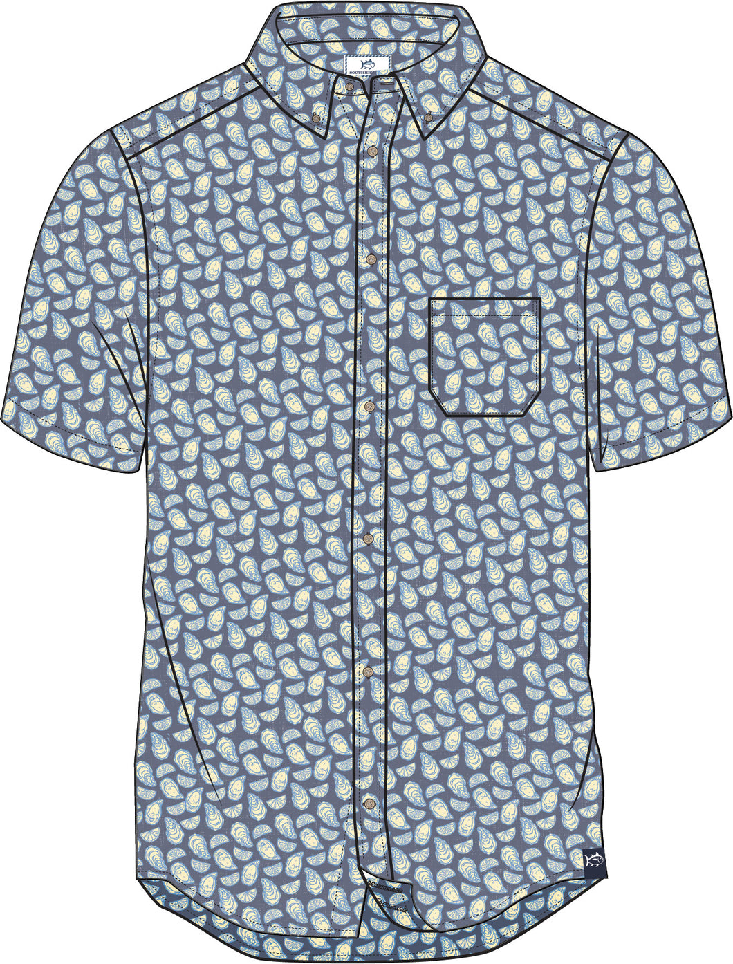 M SS LR Oyster Roast Sportshirt