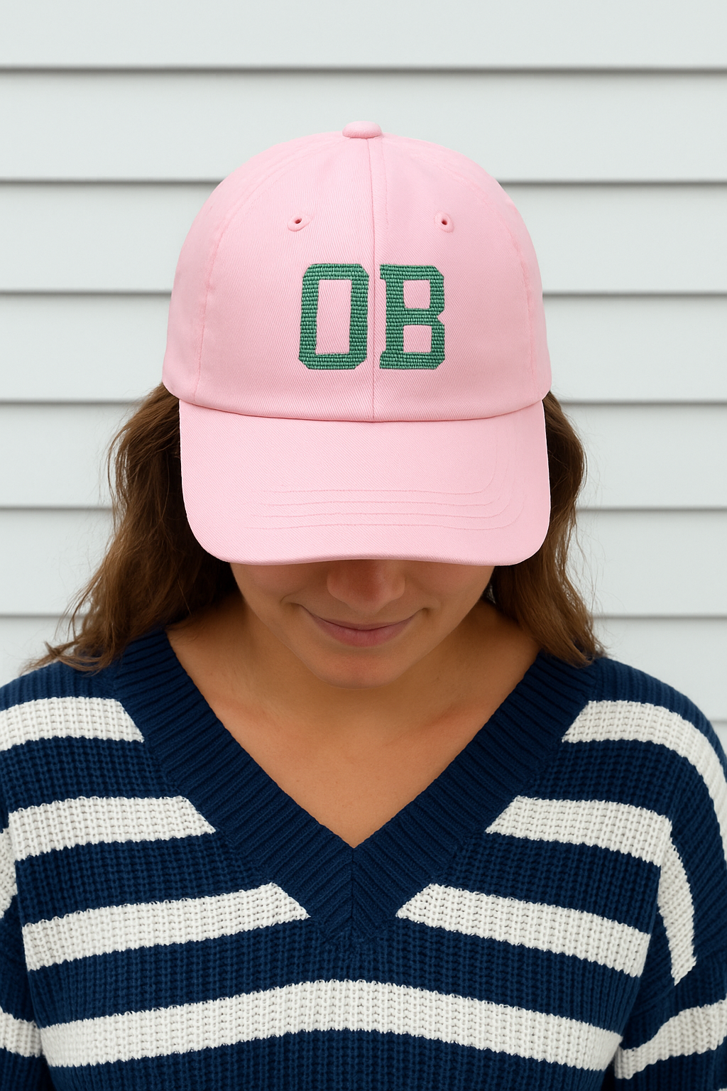 Pink and Green OB Hat - performance fit
