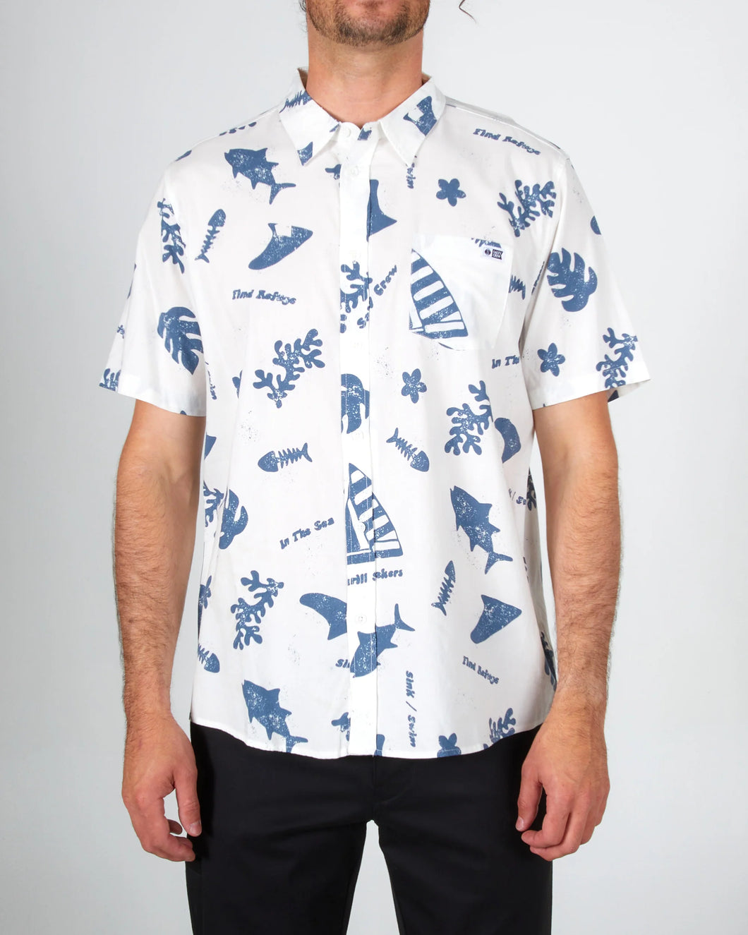 Twisted Tides Button Down