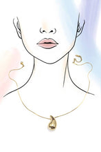 Load image into Gallery viewer, Silver Drop Necklace
