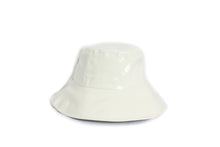 Load image into Gallery viewer, Ladies Shiny Faux Leather Sailors Bucket Hat: Yellow
