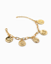 Load image into Gallery viewer, Coin Charm Bracelet
