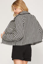 Load image into Gallery viewer, HERRINGBONE TWEED ZIPPED JACKET
