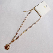 Load image into Gallery viewer, Glam Edge Coin Link Chain Necklace
