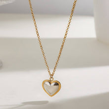 Load image into Gallery viewer, Two-Tone Heart Necklace
