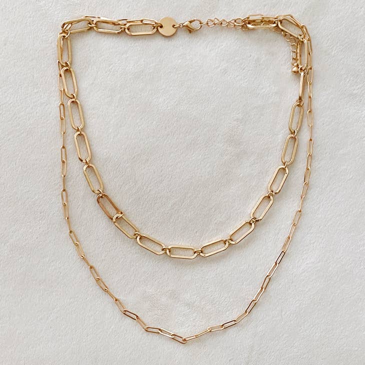 Big and Small Chain Link Necklace