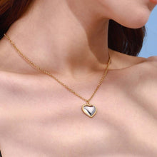 Load image into Gallery viewer, Two-Tone Heart Necklace
