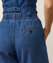 Load image into Gallery viewer, Allison Pleated Wide Leg Denim Trouser
