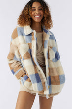 Load image into Gallery viewer, HEATH PLAID HI-PILE FLEECE JACKET
