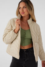 Load image into Gallery viewer, EDEN NYLON WAVE QUILTED ZIP JACKET
