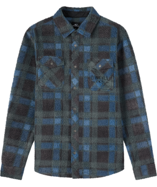 GLACIER PLAID HIGH PILE SUPERFLEECE