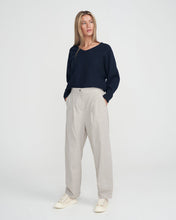 Load image into Gallery viewer, Marina Pant+Khaki/White Stripe
