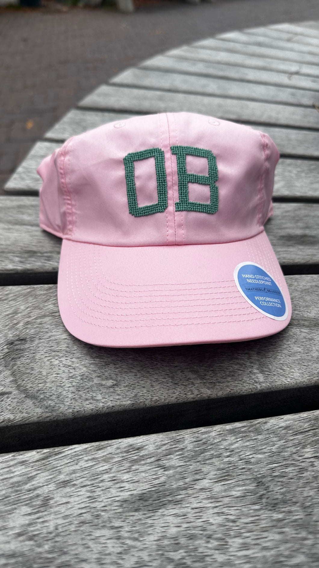 Pink and Green OB Hat - performance fit