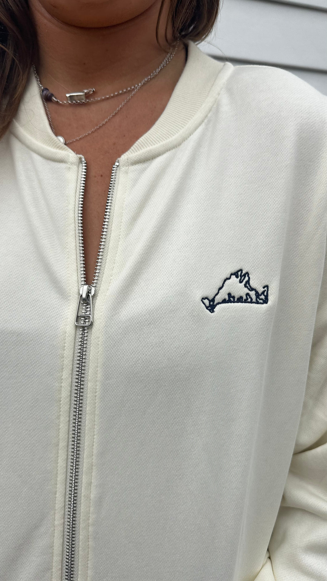 MV Island Ivory Bomber Jacket