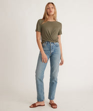Load image into Gallery viewer, Lexi Rib Twist Front Top in Dusty Olive
