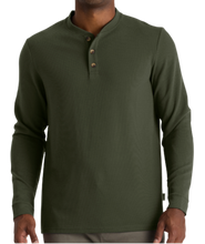 Load image into Gallery viewer, Men&#39;s Waffle Long Sleeve Henley
