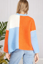 Load image into Gallery viewer, COLOR BLOCK SWEATER TOP
