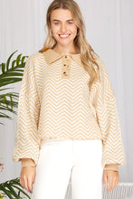 Load image into Gallery viewer, Chevron Printed Sweater
