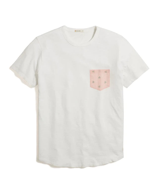 Saddle Hem Contrast Pocket Tee