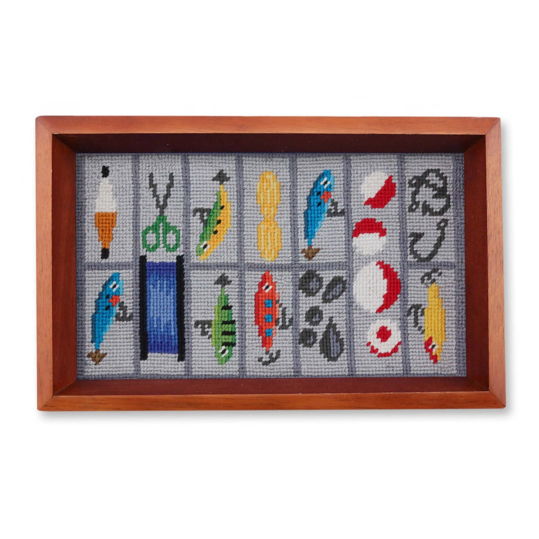 Tackle Box Valet Tray (Chestnut Wood)