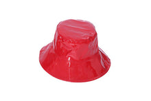 Load image into Gallery viewer, Ladies Shiny Faux Leather Sailors Bucket Hat: Yellow
