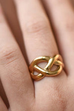 Load image into Gallery viewer, Steel Knot Open Ring
