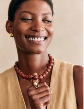 Load image into Gallery viewer, Wooden Brown Necklace
