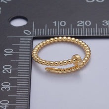 Load image into Gallery viewer, Dainty Twisted Rope Ring 14k Gold Filled Wrap Ring O-2141
