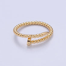 Load image into Gallery viewer, Dainty Twisted Rope Ring 14k Gold Filled Wrap Ring O-2141
