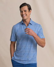Load image into Gallery viewer, M SS Driver Coral Key Plaid Polo
