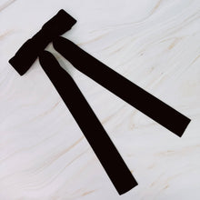 Load image into Gallery viewer, Double Fold Artisan Velvet Bow Hair Clip
