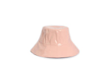 Load image into Gallery viewer, Ladies Shiny Faux Leather Sailors Bucket Hat: Yellow
