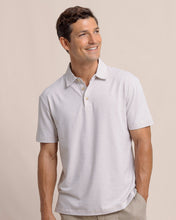 Load image into Gallery viewer, M SS Linen Cotton Sandwave Polo
