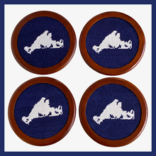 Load image into Gallery viewer, Martha&#39;s Vineyard Island Shape Coaster Set
