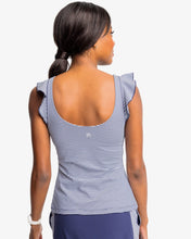 Load image into Gallery viewer, Lisi Stripe Active Ruffle Tank
