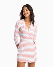 Load image into Gallery viewer, MOIRA STRIPE PERFORMANCE ROMPER - RED
