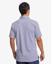 Load image into Gallery viewer, Ryder Heather Marin Stripe Performance Polo
