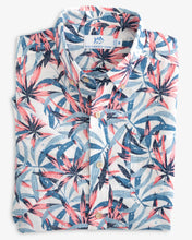 Load image into Gallery viewer, Tropical Blooms Short Sleeve Button Down
